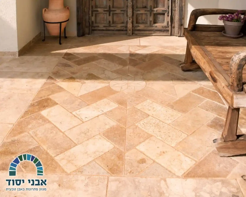 ריצוף חוץ טרוורטין-5_אבני יסוד